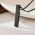 Islamic Ayat ul kursi Bar Pendent Necklace